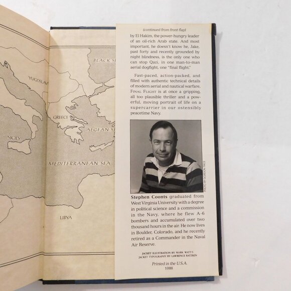 Final Flight by Stephen Coonts First Edition 1988 Jake Grafton Novel HBDJ - Picture 4 of 6